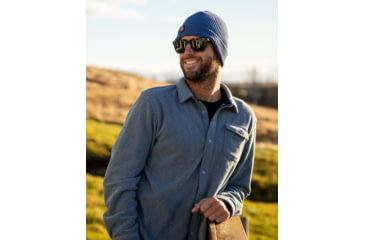 Image of Body Glove Mens Walton Polar Fleece Button Down - Blue 91275F36, S, Blue, IDWAL8676-BLU-S