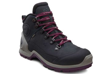Image of ECCO BIOM Terrain Plus Hiking Boot - Women's-Blk/Ombre/Burgundy-Medium-37