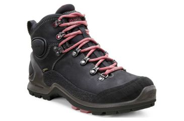 Image of ECCO BIOM Terrain Plus Hiking Boot - Womens-Black/Titanium/Petal-Medium-38