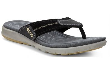 Image of ECCO Cruise Flip Sandal - Men's-Black/Black-Medium-42