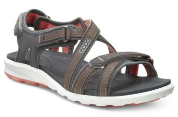Image of ECCO Cruise Sandal - Womens-Dark Shadow/Coral-Medium-37