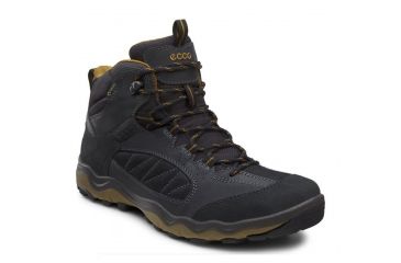 Image of ECCO Ulterra Mid GTX Hiking Boot - Men's-Blk/Blk/Tobacco-Medium-46