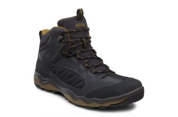 Image of ECCO Ulterra Mid GTX Hiking Boot - Mens-Blk/Blk/Tobacco-Medium-47