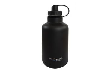 Image of Eco Vessel The Boss TriMax Triple Insulated Stainless Steel Growler, Black Shadow, 64 oz, GRL1900BS