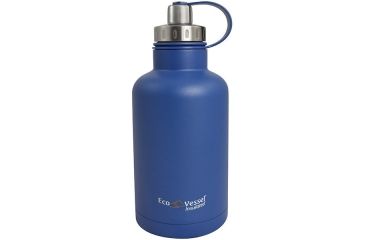Image of Eco Vessel The Boss TriMax Triple Insulated Stainless Steel Growler, Hudson Blue, 64 oz, GRL1900HB