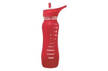 Image of Eco Vessel Surf Glass Bottle with Silicone Sleeve, Raspberry Pink, 22 oz, SWG650STR-RP