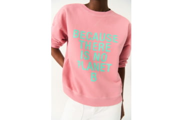 Image of Ecoalf Backalf B Because Sweatshirt - Womens, Summer Pink, M, GASTBACKB8140WS22-261-M