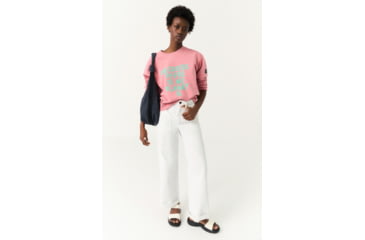 Image of Ecoalf Backalf B Because Sweatshirt - Womens, Summer Pink, M, GASTBACKB8140WS22-261-M