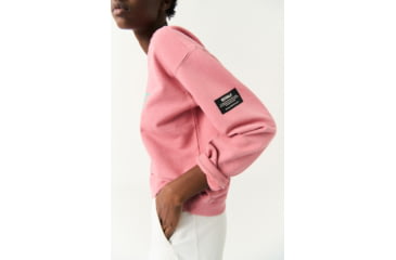 Image of Ecoalf Backalf B Because Sweatshirt - Womens, Summer Pink, M, GASTBACKB8140WS22-261-M