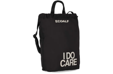 Image of Ecoalf Lupitalf Bag W/ Message - Womens, Black, One Size, BABGLUPIB0923WS22-319-OS