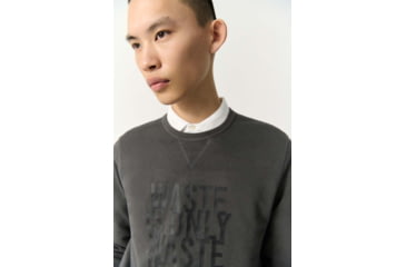 Image of Ecoalf Westialf Sweatshirt - Mens, Asphalt, S, GASTWESTI8004MS22-303-S