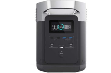 Image of EcoFlow Delta Bundle Power Station w/One Solar Panel, Grey/Black, DELTAAMSP161