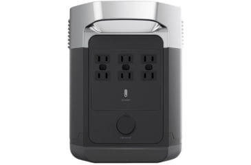 Image of EcoFlow Delta Bundle Power Station w/One Solar Panel, Grey/Black, DELTAAMSP161