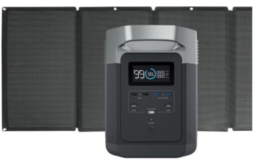Image of EcoFlow Delta Portable Power Station w/ 1 Solar Panel, 160W, Black, DELTAAMSP161