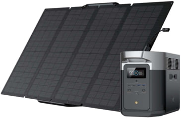 Image of EcoFlow DELTA Max 1600 w/1 Solar Panel, 160W, Black, DELTAMax1600US161