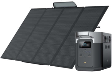 Image of EcoFlow DELTA Max 1600 w/ 1 Solar Panel, 400W, Black, DELTAMax1600-400W-US
