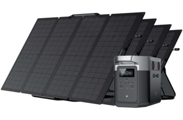 Image of EcoFlow DELTA Max 2000 w/ 4 Solar Panel, 160W, Black, DELTAMax2000US164