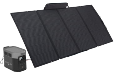 Image of EcoFlow DELTA Max 2000 Bundle w/One 400W Solar Panel, Black, DELTAMax2000-400W-US