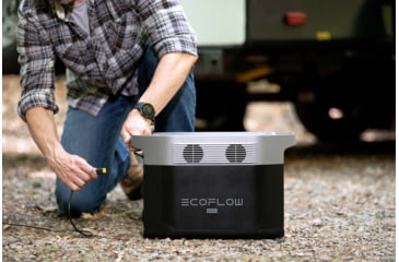 Image of EcoFlow DELTA Max 2000 Bundle w/One 400W Solar Panel, Black, DELTAMax2000-400W-US