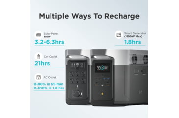 Image of EcoFlow DELTA Max 2000 Bundle w/One Extra Battery, Black, DELTAMax2000-DELTAMaxEB-US