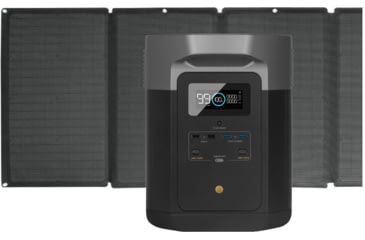 Image of EcoFlow Delta Max 2000  Bundle w/One Solar Panels, Grey/Black, DELTAMax2000+160W