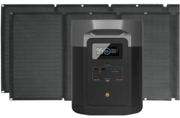 Image of EcoFlow Delta Max 2000 Bundle w/Two Solar Panels, Grey/Black, DELTAMax2000US162