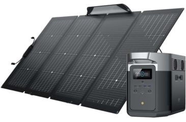 Image of EcoFlow DELTA Max 2000 w/ 1 Solar Panel, 220W, Black, TMR310-MS430-US