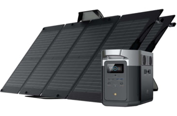 Image of EcoFlow DELTA Max 2000 w/ 2 Solar Panel, 110W, Black, DELTAMax2000US112