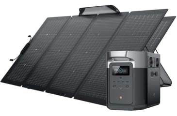 Image of EcoFlow DELTA Max 2000 w/ 2 Solar Panel, 220W, Black, TMR310-2MS430-US