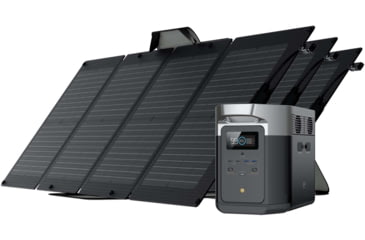 Image of EcoFlow DELTA Max 2000 w/ 3 Solar Panel, 110W, Black, DELTAMax2000US113