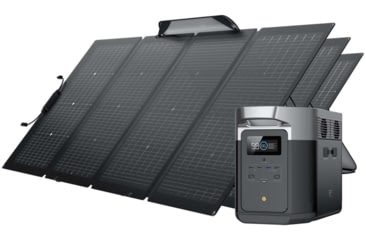 Image of EcoFlow DELTA Max 2000 w/ 3 Solar Panel, 220W, Black, TMR310-3MS430-US
