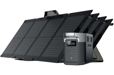 Image of EcoFlow DELTA Max 2000 w/ 4 Solar Panel, 110W, Black, DELTAMax2000US114