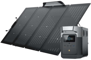 Image of EcoFlow DELTA Mini w/ 1 Solar Panel, 220W, Black, DELTAMINI-SP220W-1-US