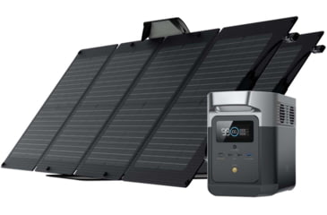 Image of EcoFlow DELTA Mini w/ 2 Solar Panel, 110W, Black, DELTAminiUS112
