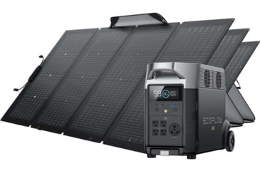 Image of EcoFlow DELTA Pro w/ 3 Solar Panel, 220W, Black, TMR500-3MS430-US