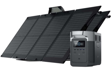 Image of EcoFlow DELTA 1300 w/ 2 Solar Panel, 110W, Black, DELTA1300-2