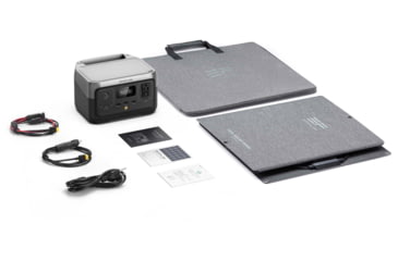 Image of EcoFlow RIVER 2 w/ 1 Solar Panel, 110W, Black, RIVER2-110-1-US