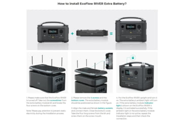 Image of EcoFlow RIVER600 Extra Battery, Black, 50024116