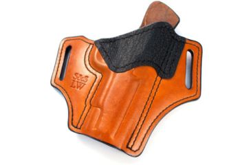 Image of Ed Brown Products Leather Belt Holster, 1911, Commander, Shark Trim, by S&amp;S Leatherworks, Russet, HL-C-BR