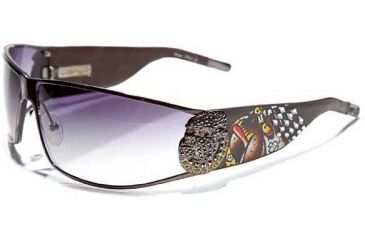 Image of Ed Hardy L.A. Dog Sunglasses - Gunmetal Frame, Smoke Lens