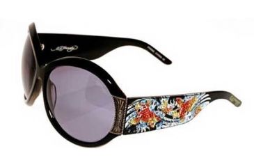 Image of Ed Hardy Two Koi Fish Crystal Sunglasses EHS-002