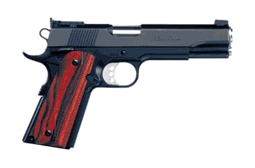 Image of Ed Brown Products 1911-Classic-Custom Pistol, .45 ACP, 5in barrel, blued steel frame, checkered cocobolo grip, recoil operated semi-automatic, blade front, adj. Bomar rear, 7 round magazine, EB-1911 CC-45-5-1-FRRMPG