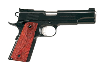 Image of Ed Brown Products 1911-Executive-Target Pistol, .45 ACP, 5in barrel, blued steel frame, checkered cocobolo grip, recoil operated semi-automatic, blade front, adj. Bomar rear, 7 round magazine, EB-1911 ET-45-5-1-FRRMPG