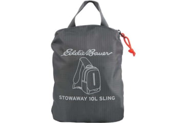 Image of Eddie Bauer Stowaway Packable 10L Shoulder Sling, Dark Smoke, EBB3004-044