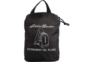 Image of Eddie Bauer Stowaway Packable 10L Shoulder Sling, Onyx, EBB3004-031