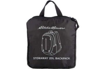 Image of Eddie Bauer Stowaway Packable 20L Backpack, Onyx, EBB3001-031