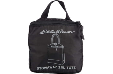 Image of Eddie Bauer Stowaway Packable 25L Cinch Tote, Onyx, EBB3002-031