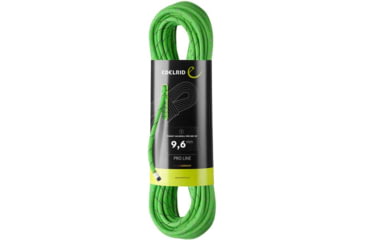 Image of Edelrid 9.6mm Tommy Caldwell Pro Dry DuoTec Climbing Rope, Neon Green, 70m, 712710704990
