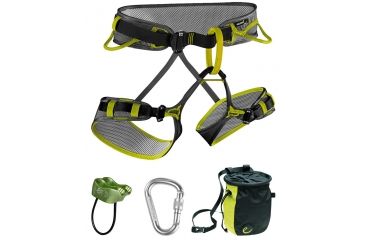 Image of Edelrid Zack Harness Starter Set Package-Slate/Oasis-Large