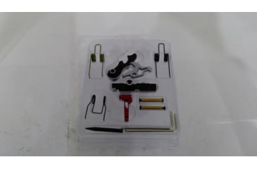 Image of EDEMO Airborne Arms Geronimo Trigger System, Straight Talon, AR-9/ AR-10/ AR-15, 3-4 lb Pull Weights, Ambidextrous, Flat, Red, Small, ABN-AAGT-SRK1, EDEMO1